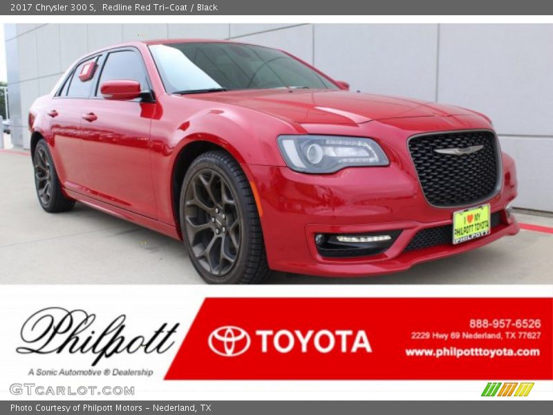 Redline Red Tri-Coat / Black 2017 Chrysler 300 S