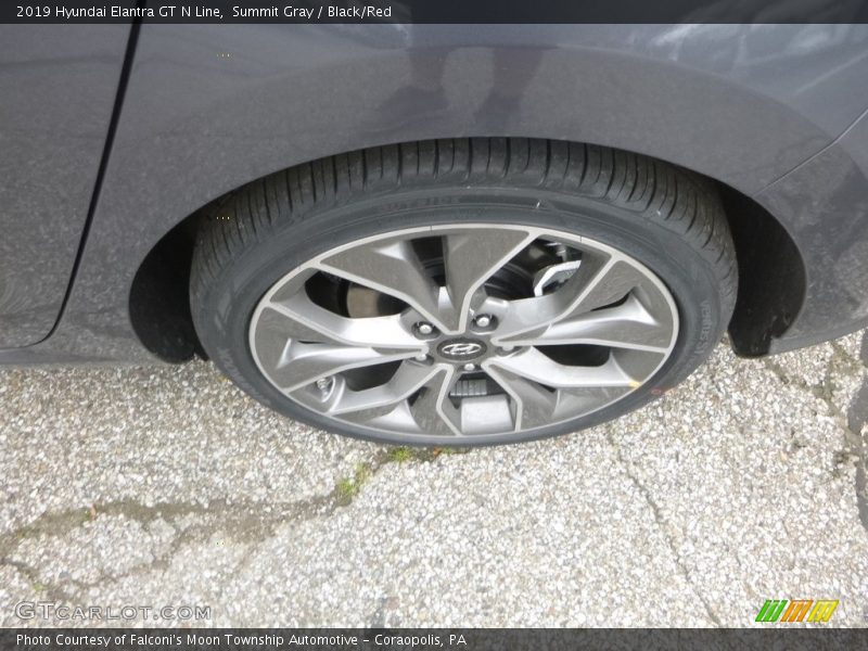 Summit Gray / Black/Red 2019 Hyundai Elantra GT N Line
