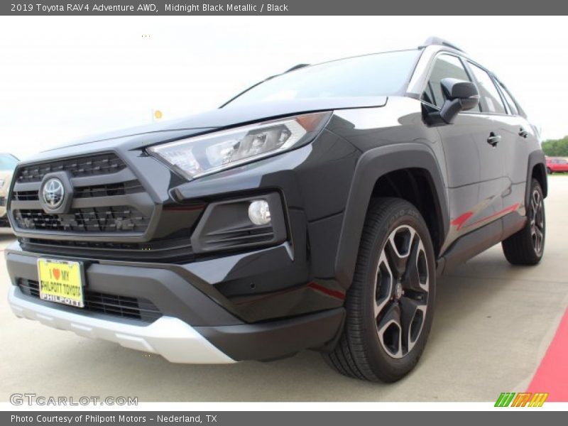 Midnight Black Metallic / Black 2019 Toyota RAV4 Adventure AWD