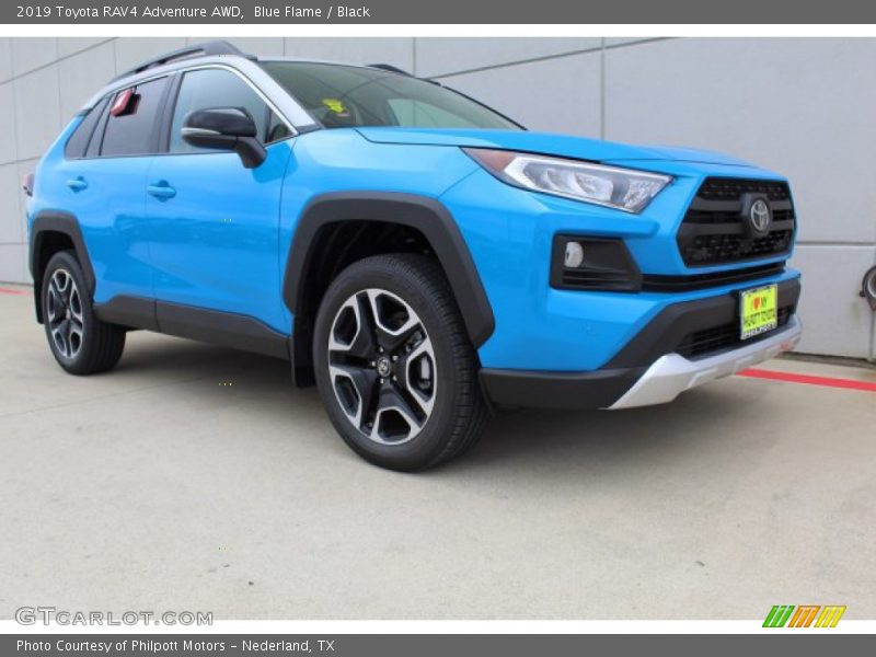 Blue Flame / Black 2019 Toyota RAV4 Adventure AWD