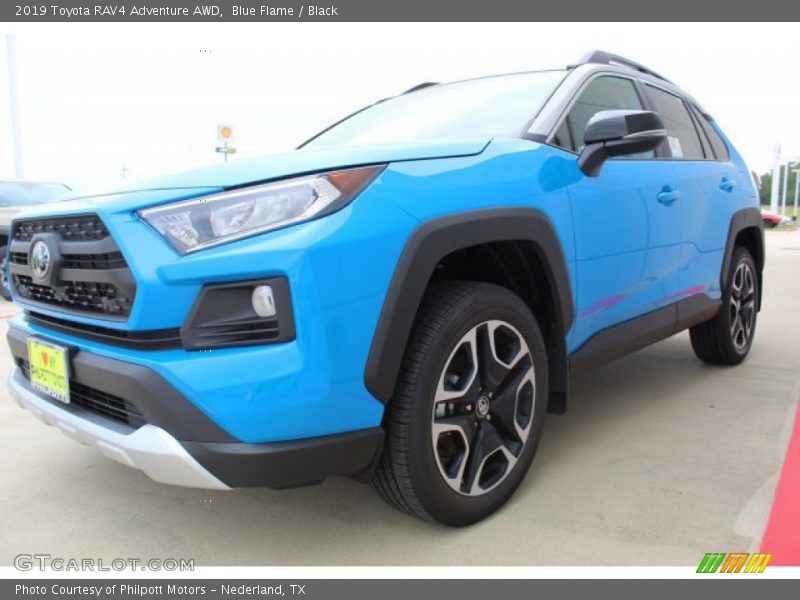 Blue Flame / Black 2019 Toyota RAV4 Adventure AWD