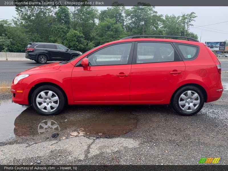 Chilipepper Red / Black 2010 Hyundai Elantra Touring GLS