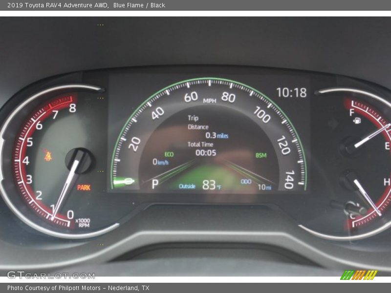 Blue Flame / Black 2019 Toyota RAV4 Adventure AWD