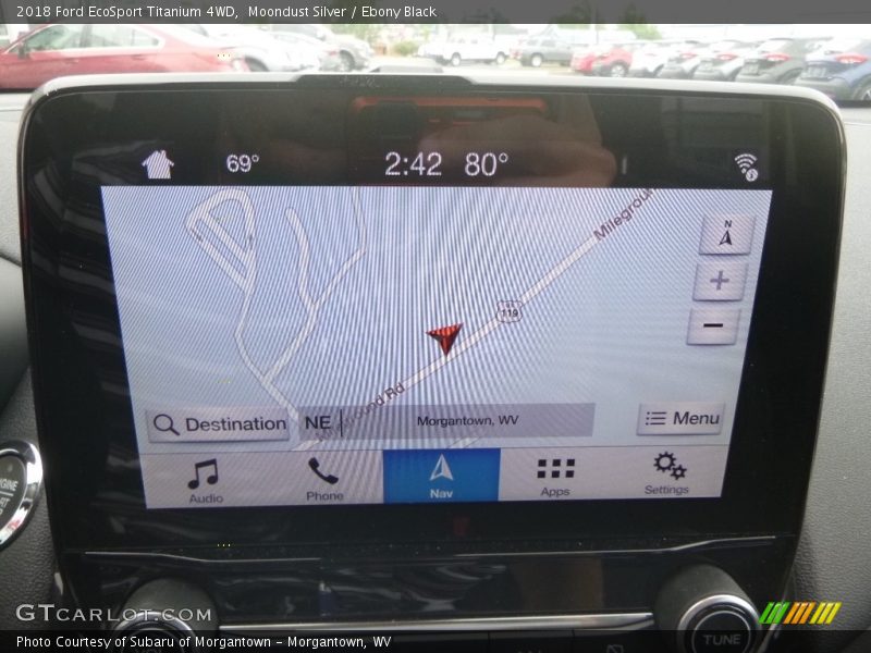 Moondust Silver / Ebony Black 2018 Ford EcoSport Titanium 4WD