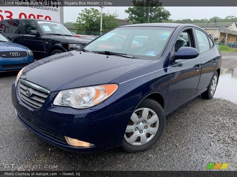 Regatta Blue Metallic / Gray 2008 Hyundai Elantra GLS Sedan