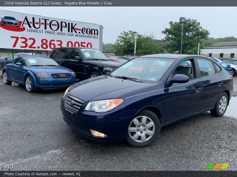 Regatta Blue Metallic / Gray 2008 Hyundai Elantra GLS Sedan