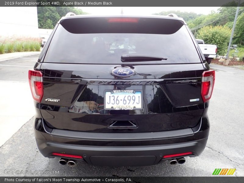 Agate Black / Medium Black 2019 Ford Explorer Sport 4WD