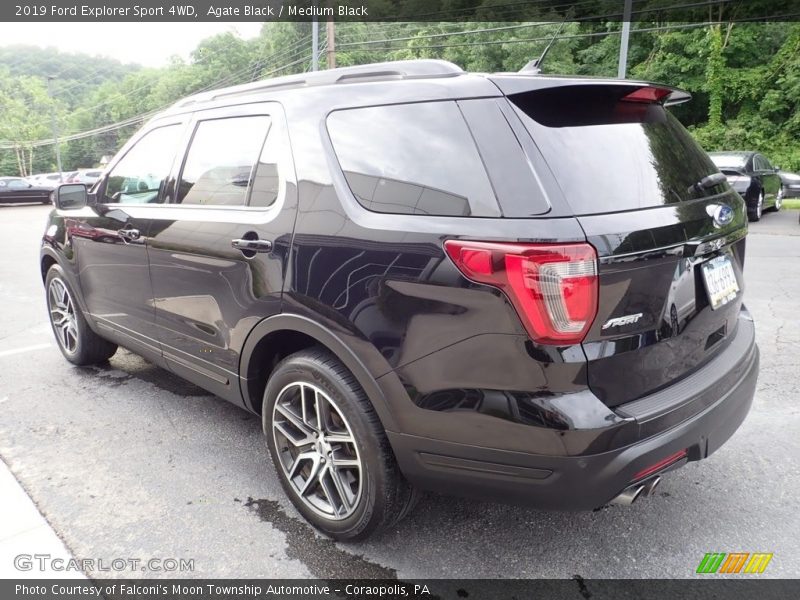 Agate Black / Medium Black 2019 Ford Explorer Sport 4WD