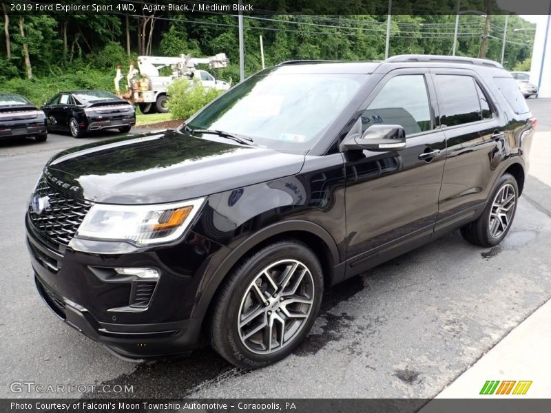 Agate Black / Medium Black 2019 Ford Explorer Sport 4WD