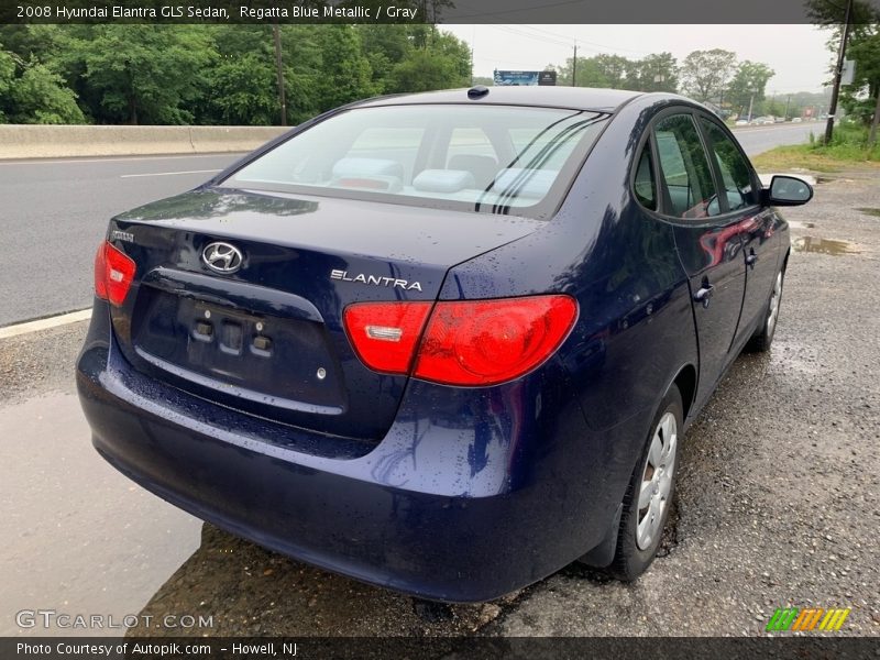 Regatta Blue Metallic / Gray 2008 Hyundai Elantra GLS Sedan