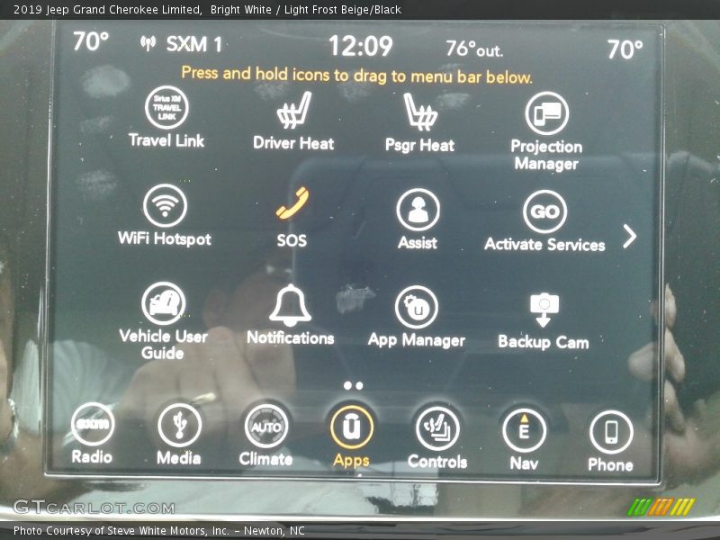 Bright White / Light Frost Beige/Black 2019 Jeep Grand Cherokee Limited