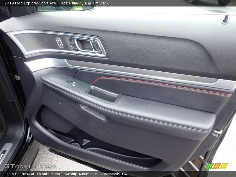 Agate Black / Medium Black 2019 Ford Explorer Sport 4WD