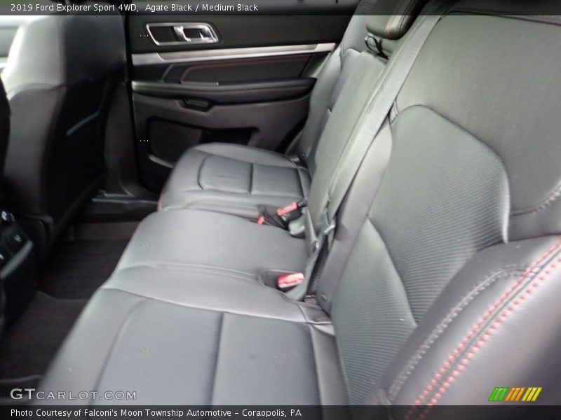 Agate Black / Medium Black 2019 Ford Explorer Sport 4WD