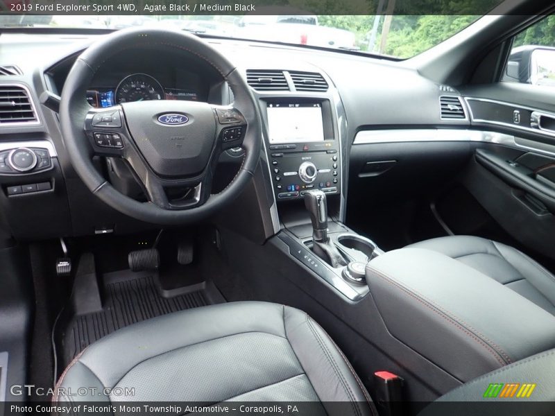  2019 Explorer Sport 4WD Medium Black Interior