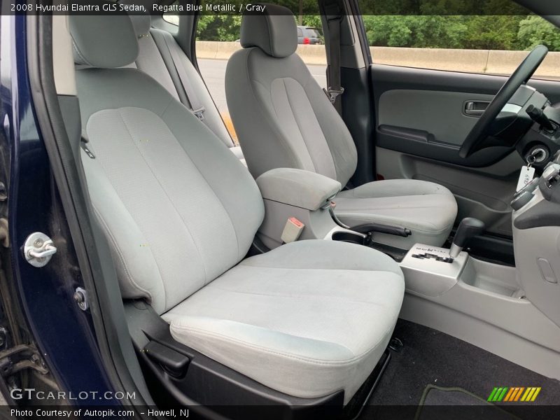 Regatta Blue Metallic / Gray 2008 Hyundai Elantra GLS Sedan