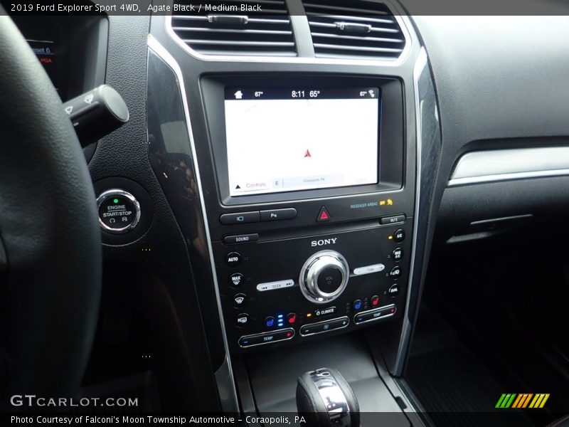 Agate Black / Medium Black 2019 Ford Explorer Sport 4WD