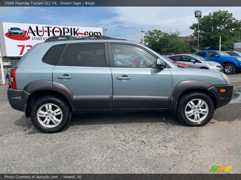 Desert Sage / Beige 2006 Hyundai Tucson GLS V6