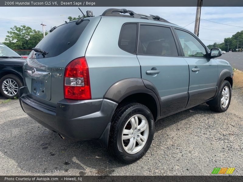Desert Sage / Beige 2006 Hyundai Tucson GLS V6