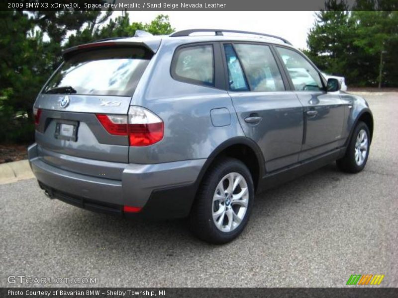 Space Grey Metallic / Sand Beige Nevada Leather 2009 BMW X3 xDrive30i