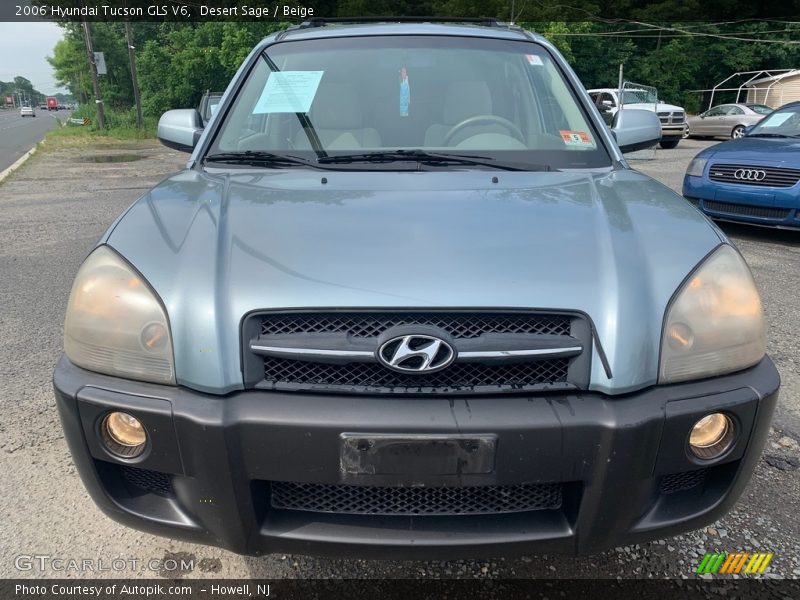 Desert Sage / Beige 2006 Hyundai Tucson GLS V6