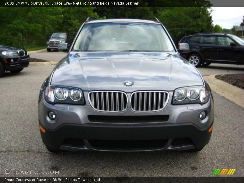 Space Grey Metallic / Sand Beige Nevada Leather 2009 BMW X3 xDrive30i