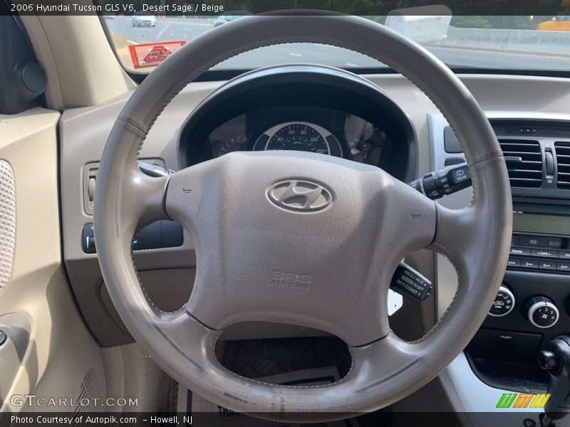 Desert Sage / Beige 2006 Hyundai Tucson GLS V6