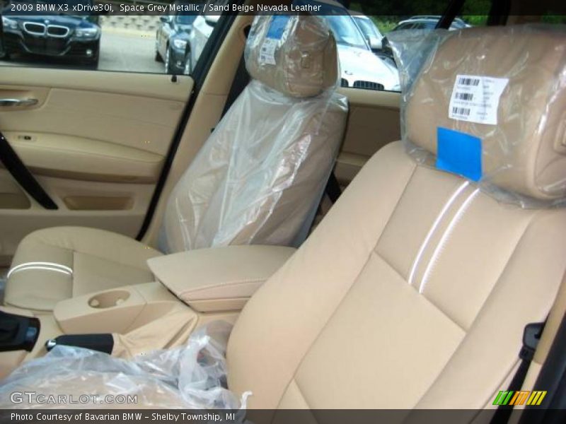 Space Grey Metallic / Sand Beige Nevada Leather 2009 BMW X3 xDrive30i