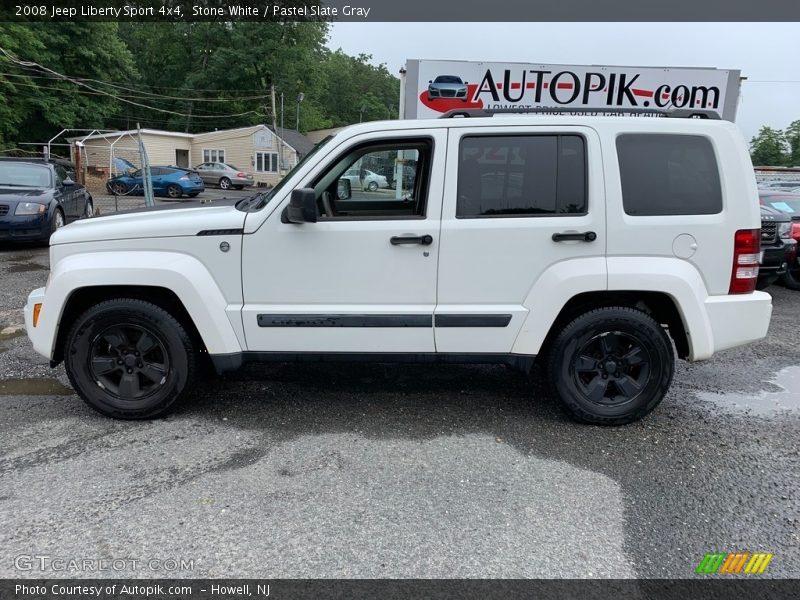 Stone White / Pastel Slate Gray 2008 Jeep Liberty Sport 4x4