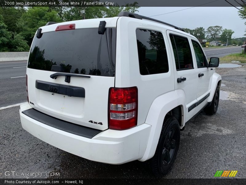 Stone White / Pastel Slate Gray 2008 Jeep Liberty Sport 4x4