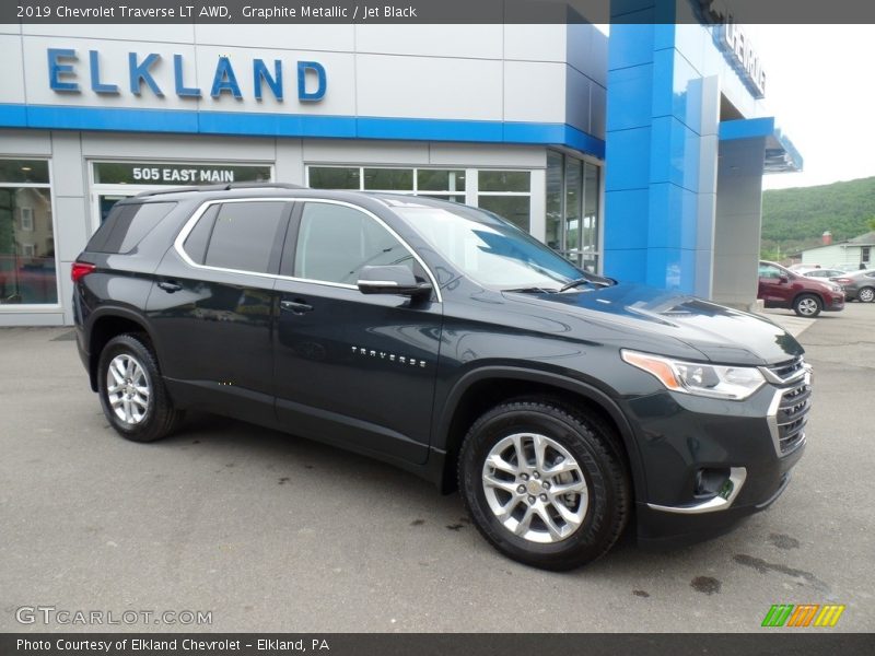 Graphite Metallic / Jet Black 2019 Chevrolet Traverse LT AWD