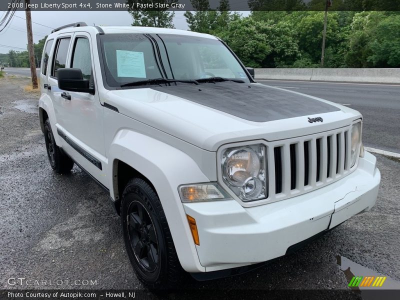 Stone White / Pastel Slate Gray 2008 Jeep Liberty Sport 4x4