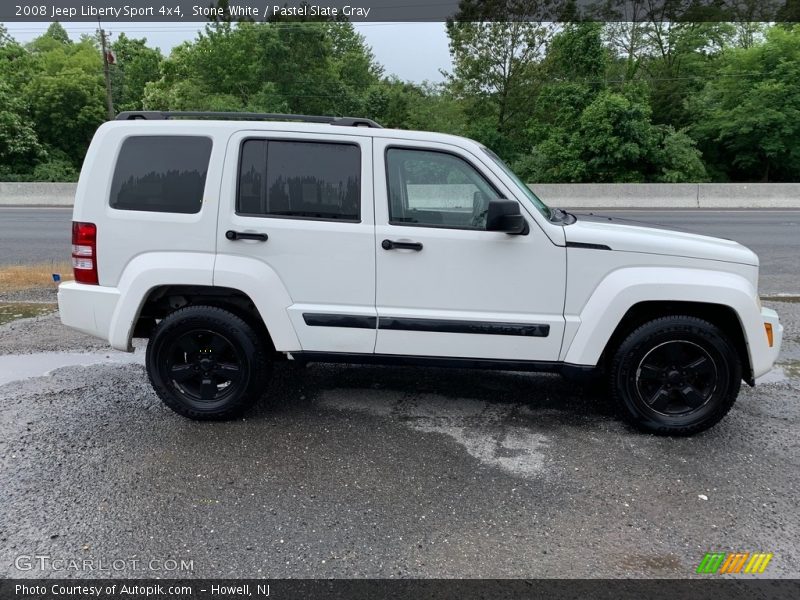 Stone White / Pastel Slate Gray 2008 Jeep Liberty Sport 4x4