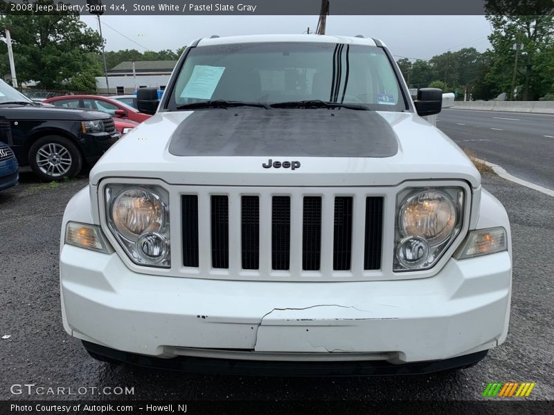 Stone White / Pastel Slate Gray 2008 Jeep Liberty Sport 4x4