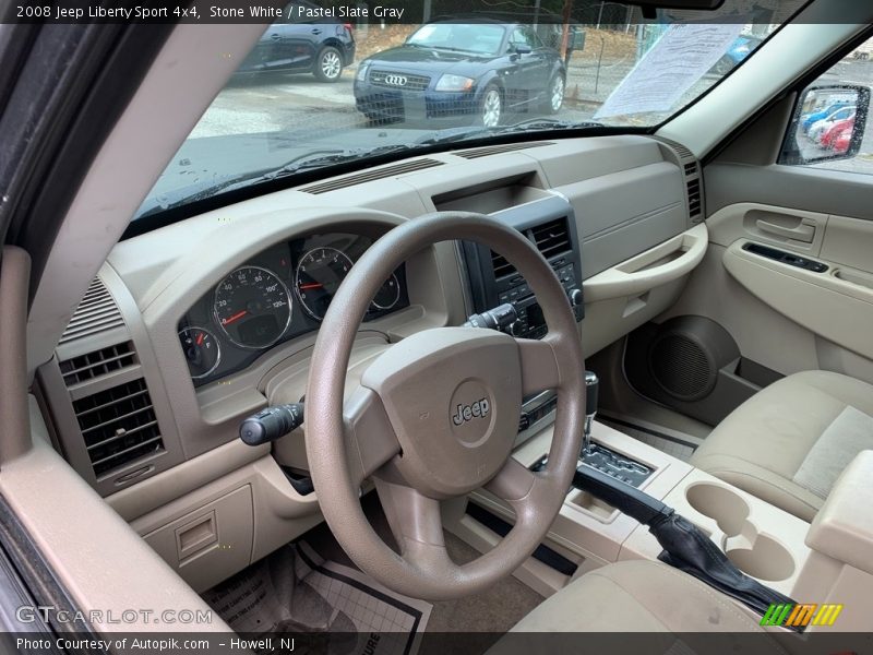 Stone White / Pastel Slate Gray 2008 Jeep Liberty Sport 4x4