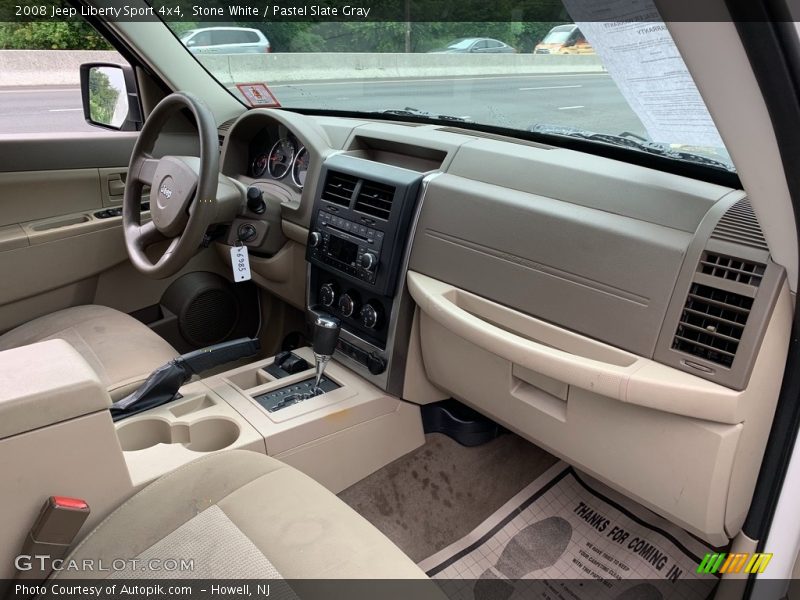 Stone White / Pastel Slate Gray 2008 Jeep Liberty Sport 4x4