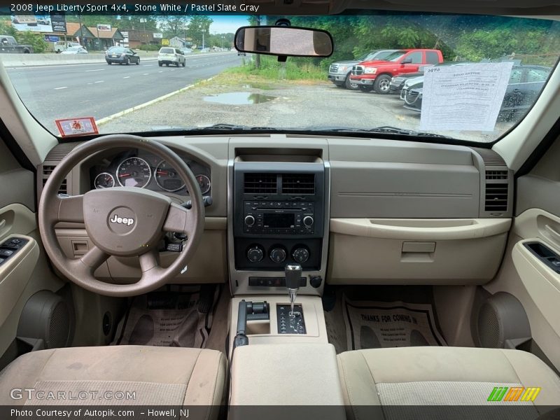 Stone White / Pastel Slate Gray 2008 Jeep Liberty Sport 4x4