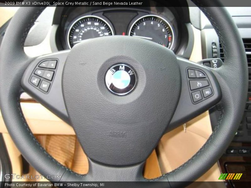 Space Grey Metallic / Sand Beige Nevada Leather 2009 BMW X3 xDrive30i