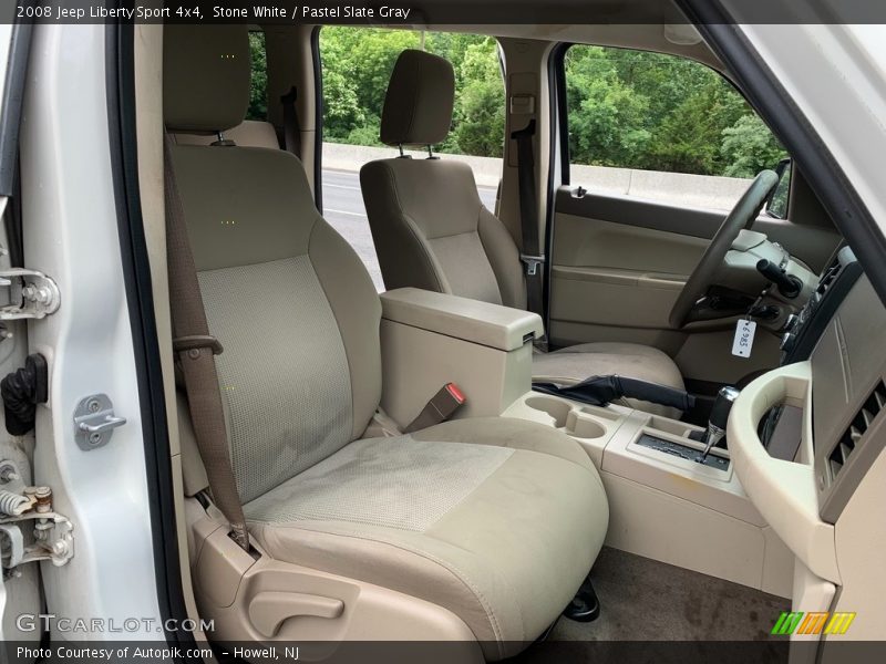 Stone White / Pastel Slate Gray 2008 Jeep Liberty Sport 4x4