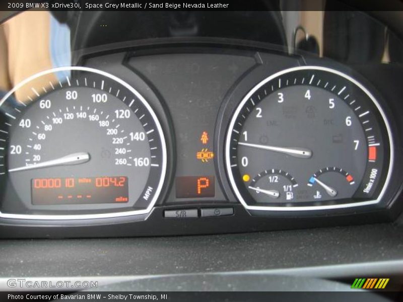 Space Grey Metallic / Sand Beige Nevada Leather 2009 BMW X3 xDrive30i