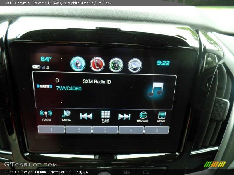 Graphite Metallic / Jet Black 2019 Chevrolet Traverse LT AWD