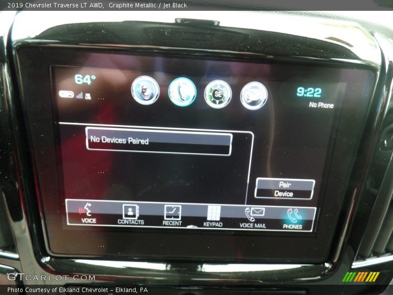 Graphite Metallic / Jet Black 2019 Chevrolet Traverse LT AWD