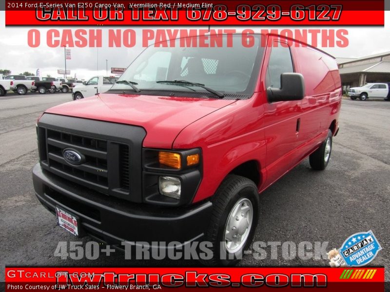 Vermillion Red / Medium Flint 2014 Ford E-Series Van E250 Cargo Van