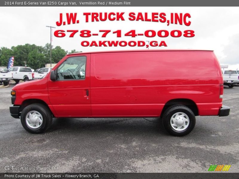 Vermillion Red / Medium Flint 2014 Ford E-Series Van E250 Cargo Van