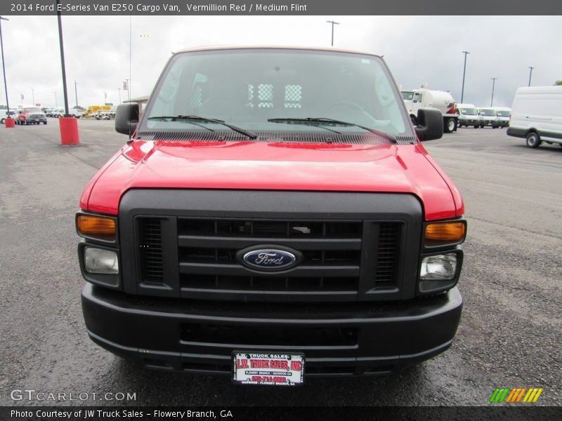 Vermillion Red / Medium Flint 2014 Ford E-Series Van E250 Cargo Van