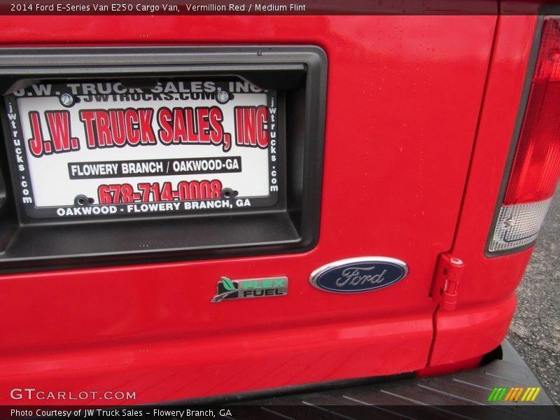 Vermillion Red / Medium Flint 2014 Ford E-Series Van E250 Cargo Van