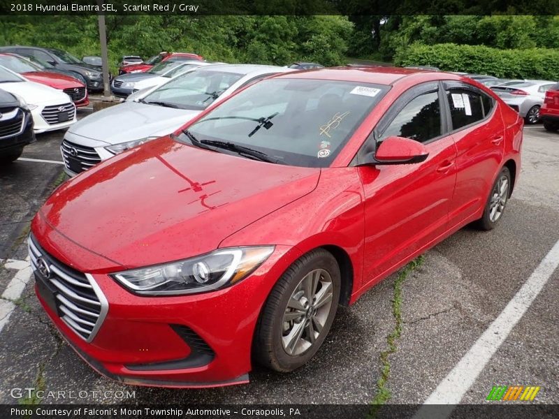 Front 3/4 View of 2018 Elantra SEL