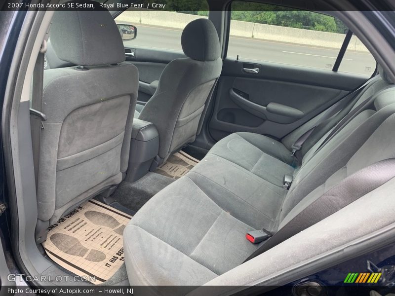 Royal Blue Pearl / Gray 2007 Honda Accord SE Sedan