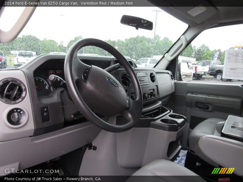 Vermillion Red / Medium Flint 2014 Ford E-Series Van E250 Cargo Van