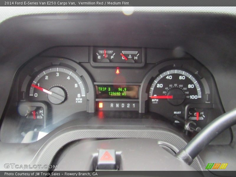 Vermillion Red / Medium Flint 2014 Ford E-Series Van E250 Cargo Van