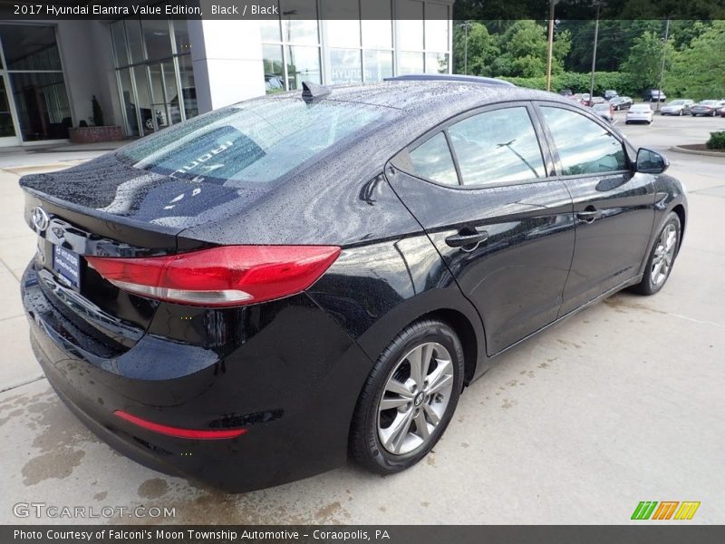 Black / Black 2017 Hyundai Elantra Value Edition